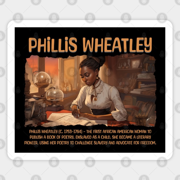 Phillis Wheatley, Black History, Black Woman Magnet by UrbanLifeApparel